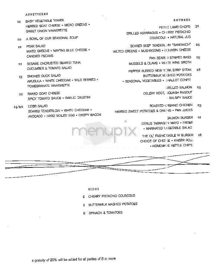 Heartbeat (W Hotel) - New York, NY menu_pic