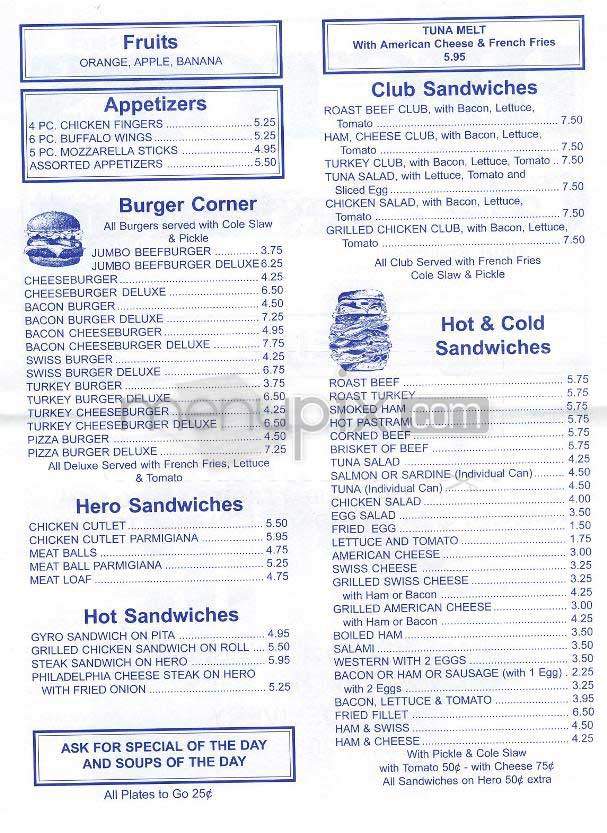 Hector's Cafe - New York, NY menu_pic