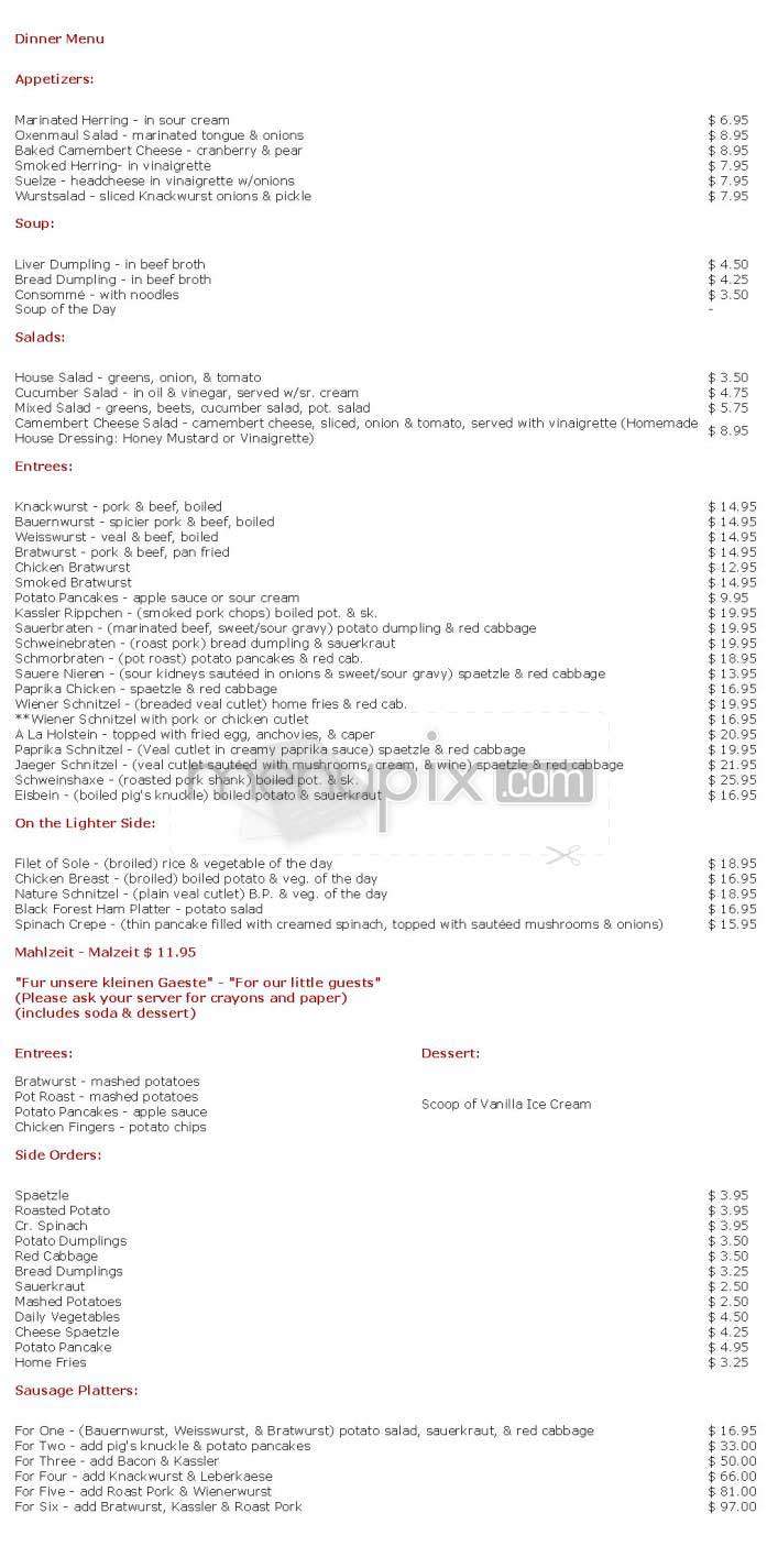 Heidelberg - New York, NY menu_pic