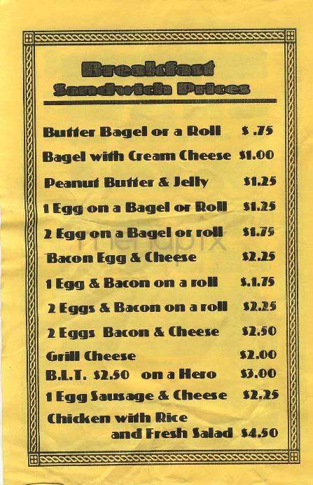 Hell's Kitchen Deli - New York, NY menu_pic