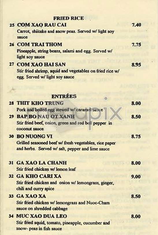 Hoi An - New York, NY menu_pic