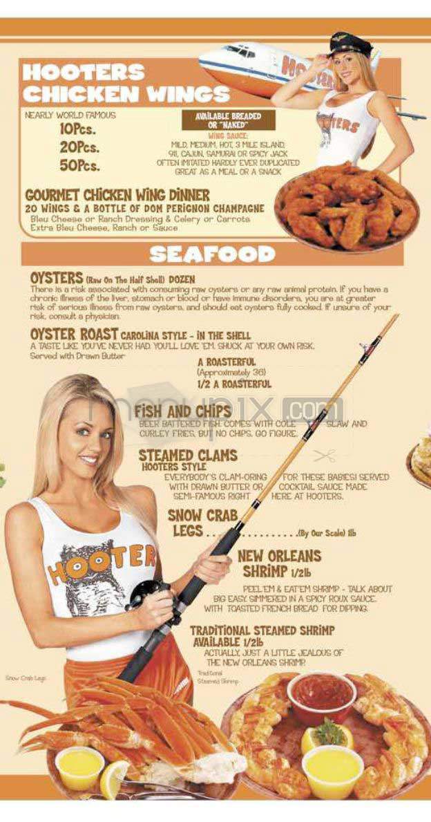 Hooters - New York, NY menu_pic