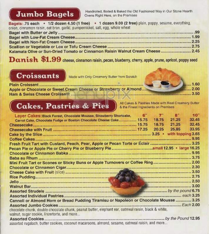 Hot & Crusty - New York, NY menu_pic