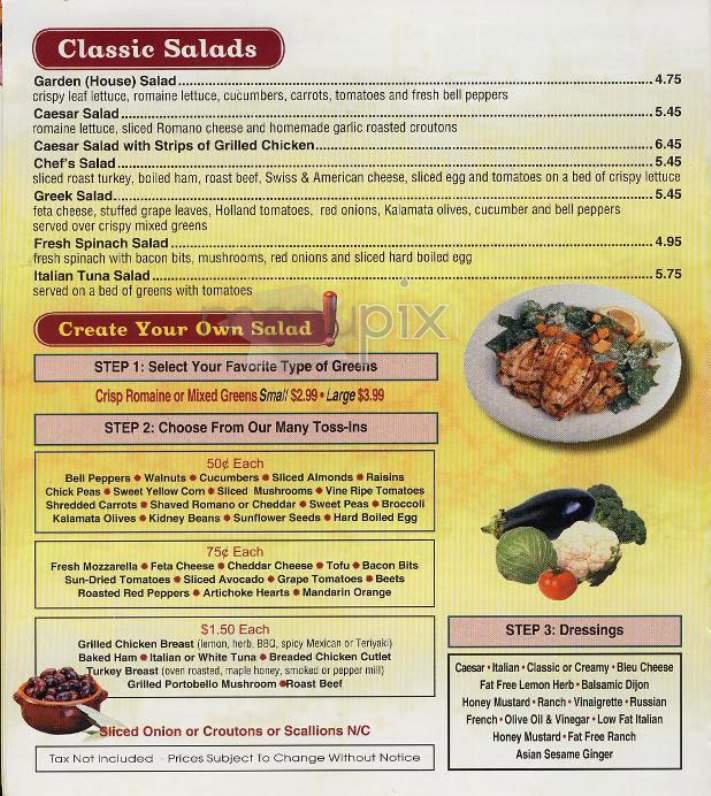 Hot & Crusty - New York, NY menu_pic