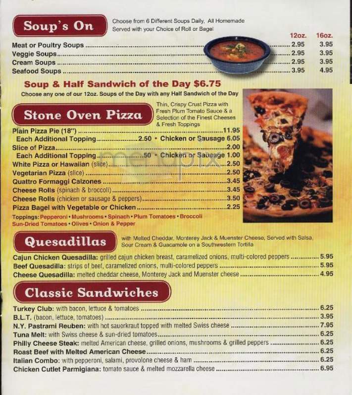 Hot & Crusty - New York, NY menu_pic