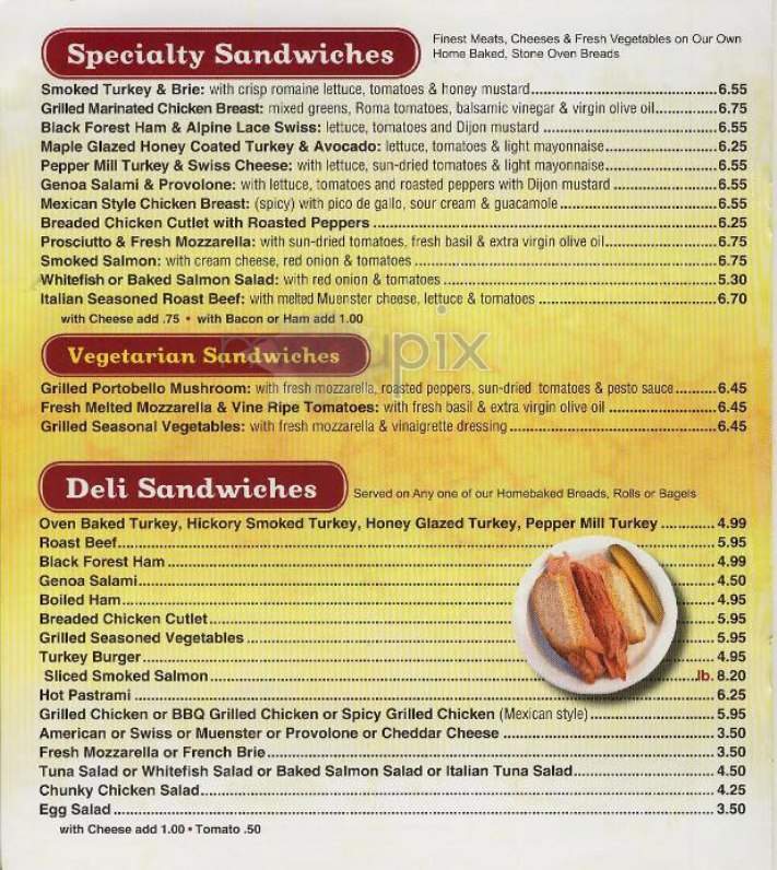 Hot & Crusty - New York, NY menu_pic
