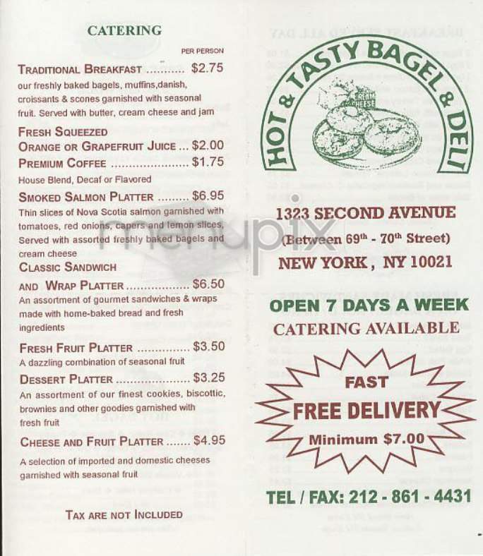 /301455/Hot-and-Tasty-Bagel-and-Deli-New-York-NY - New York, NY