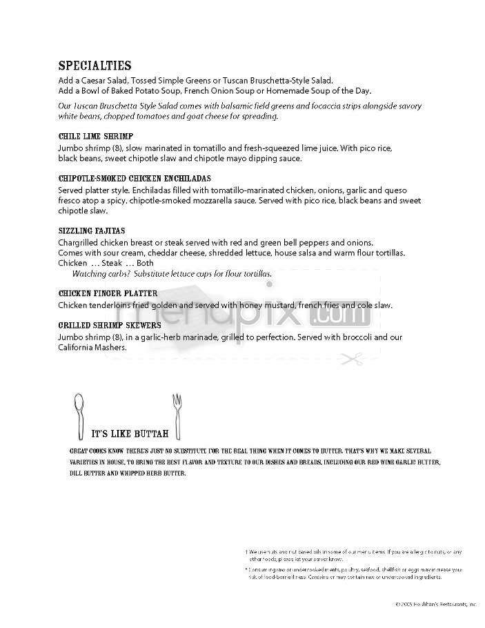 /315930/Houlihans-Menu-Elkridge-MD - Elkridge, MD