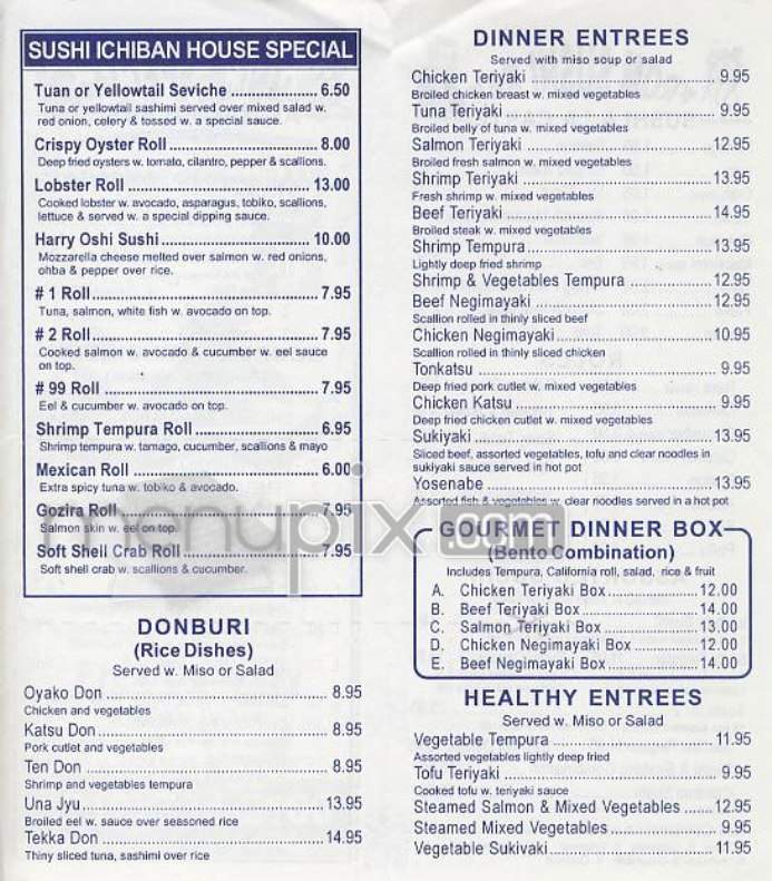 Ichiban - New York, NY menu_pic