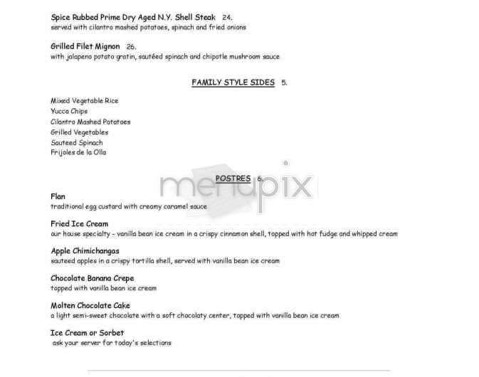 Iguana New York - New York, NY menu_pic