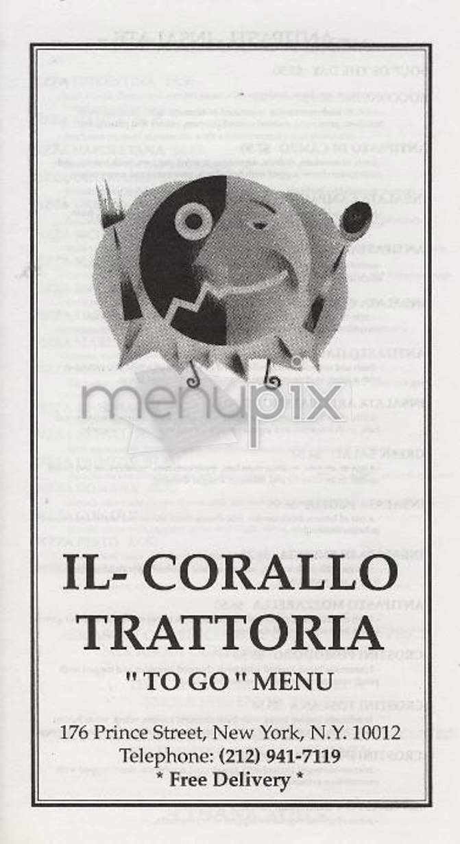 II Corallo - New York, NY menu_pic
