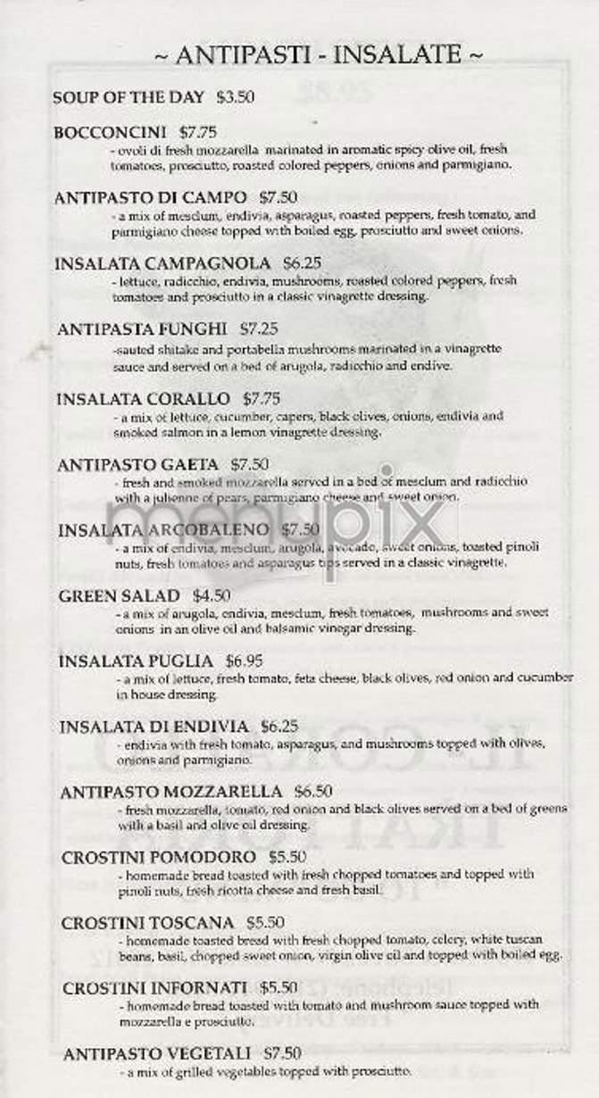 II Corallo - New York, NY menu_pic