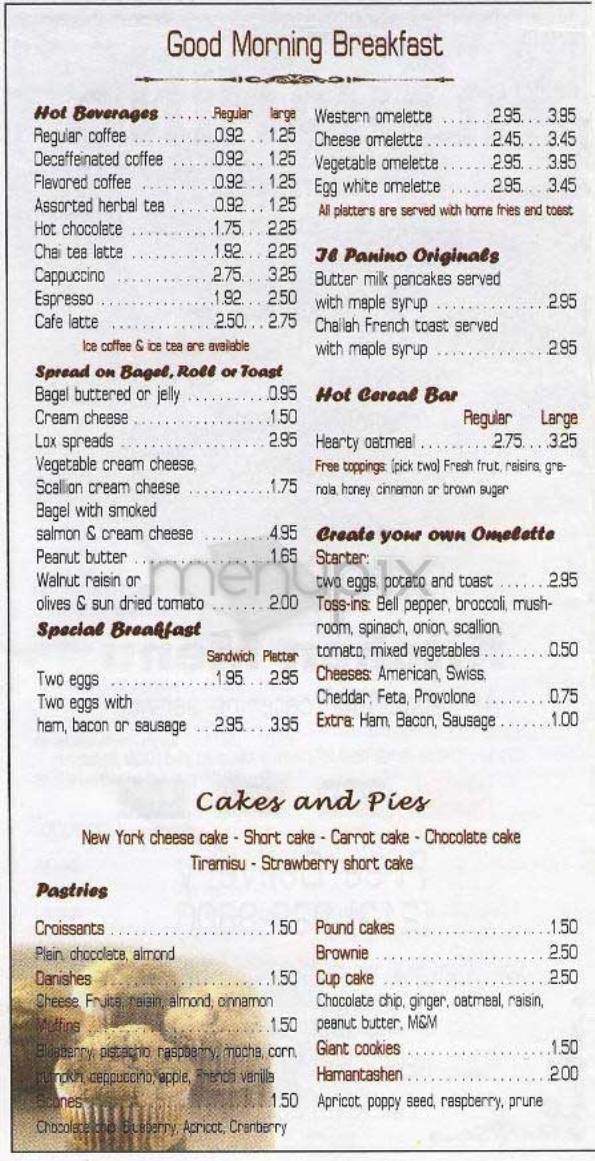 Il Panino Chelsea - New York, NY menu_pic