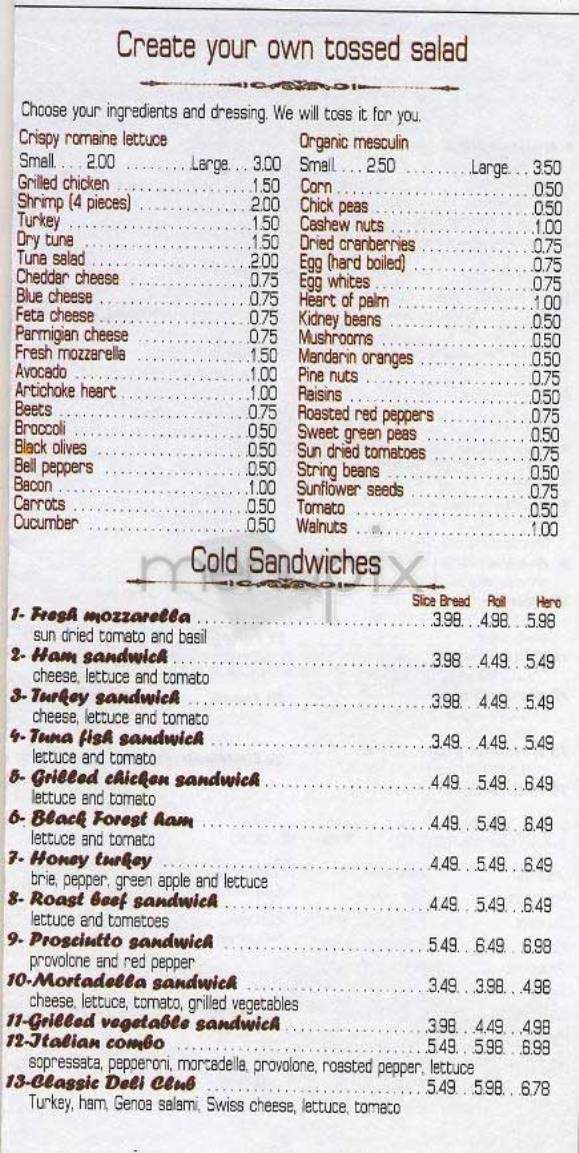 Il Panino Chelsea - New York, NY menu_pic