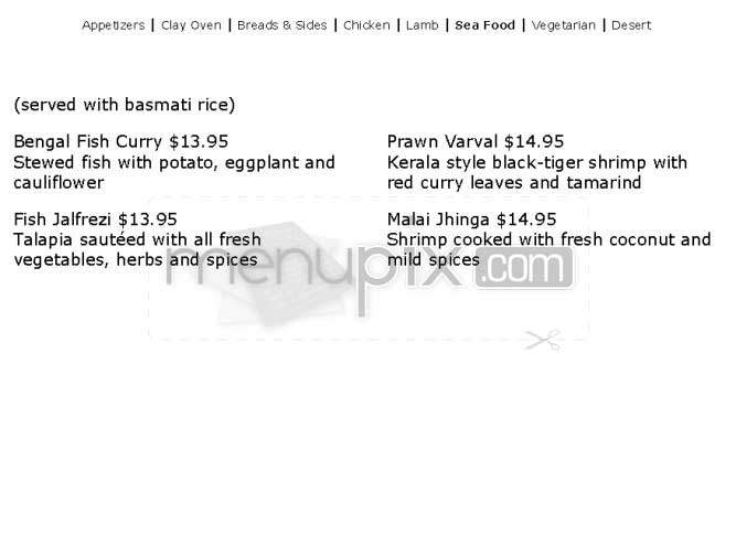 Indian Kitchen - New York, NY menu_pic