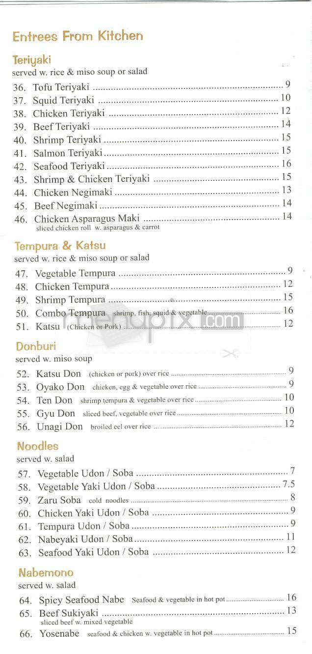 Iron Sushi - New York, NY menu_pic