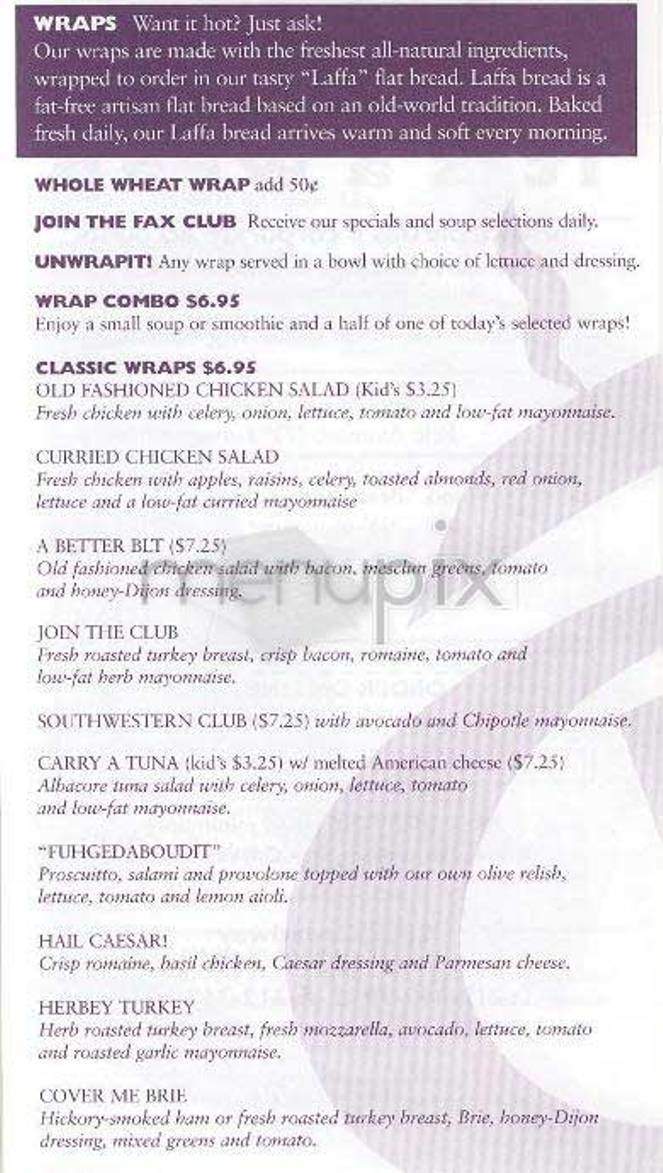 It's A Wrap - New York, NY menu_pic