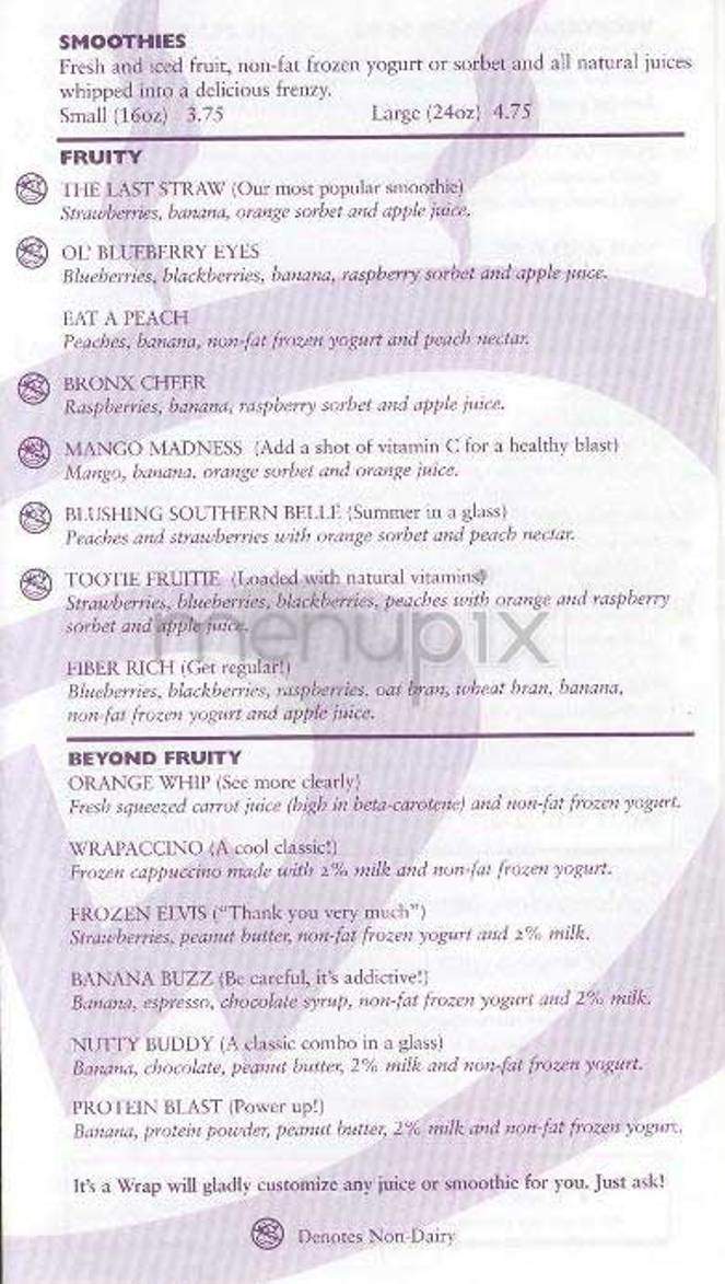 It's A Wrap - New York, NY menu_pic