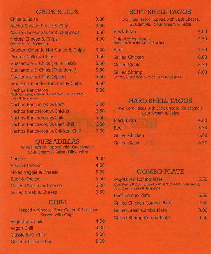 Bubby's Burritos - Jersey City, NJ menu_pic