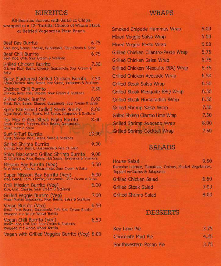 Bubby's Burritos - Jersey City, NJ menu_pic