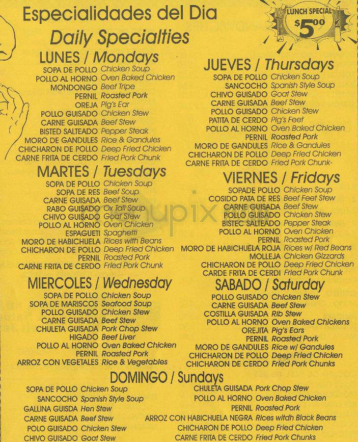 El Sason de las Americas - Jersey City, NJ menu_pic