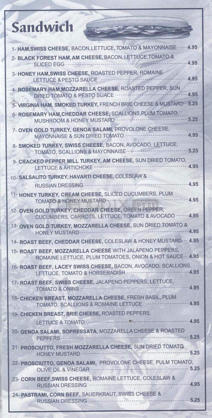 Gotham Deli - Jersey City, NJ menu_pic