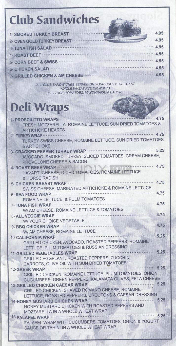 Gotham Deli - Jersey City, NJ menu_pic