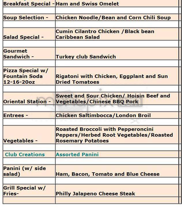 Harborside Club - Jersey City, NJ menu_pic