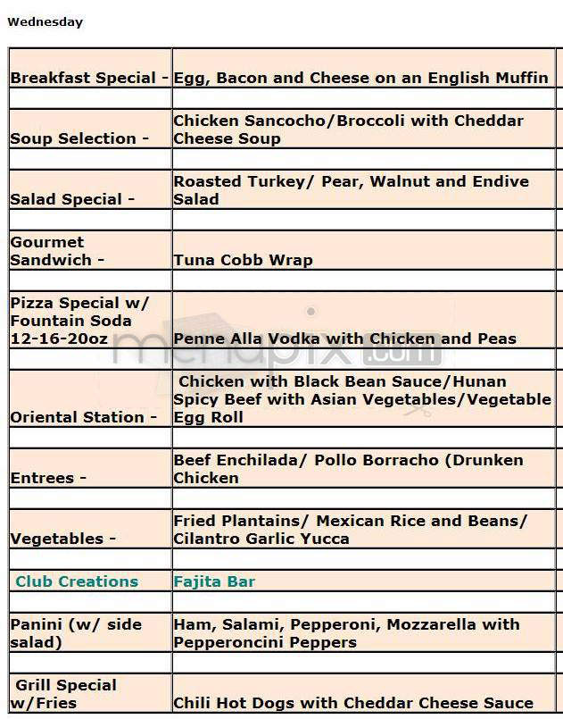 Harborside Club - Jersey City, NJ menu_pic