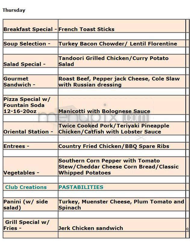 Harborside Club - Jersey City, NJ menu_pic