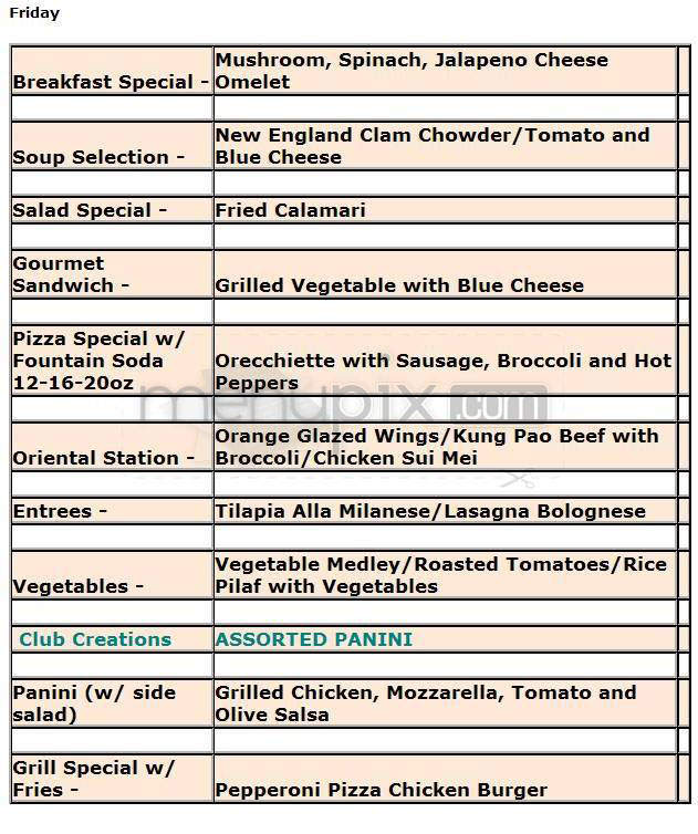 Harborside Club - Jersey City, NJ menu_pic