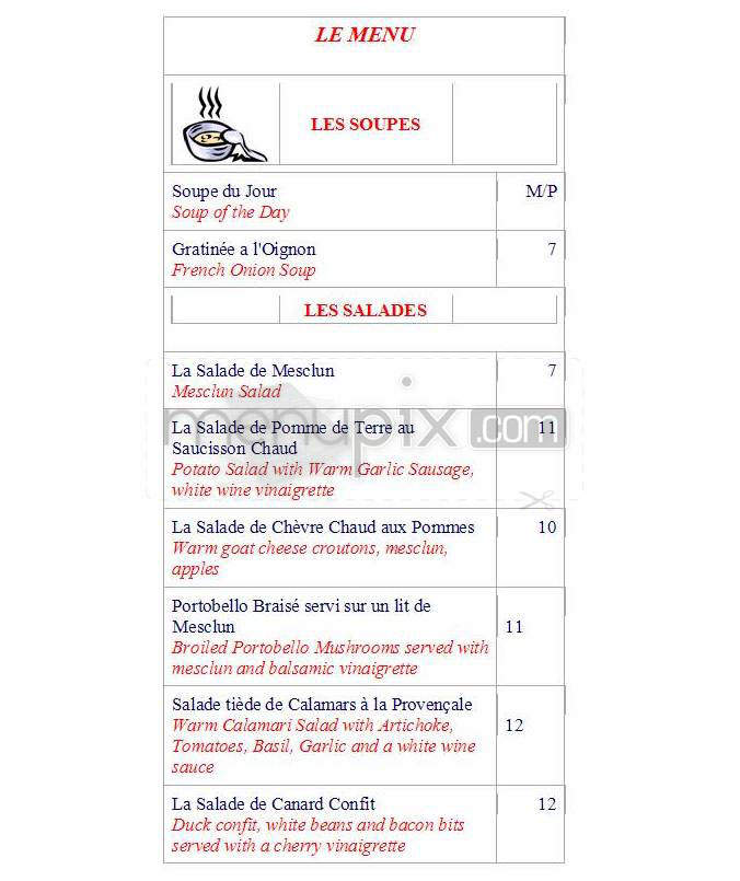 Madame Claude Cafe - Jersey City, NJ menu_pic