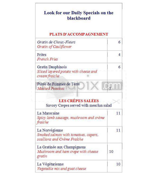 Madame Claude Cafe - Jersey City, NJ menu_pic