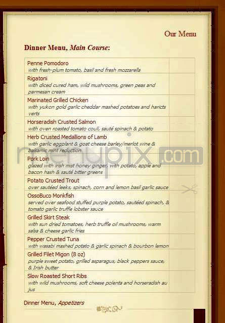 O'Connell's Restaurant - Jersey City, NJ menu_pic