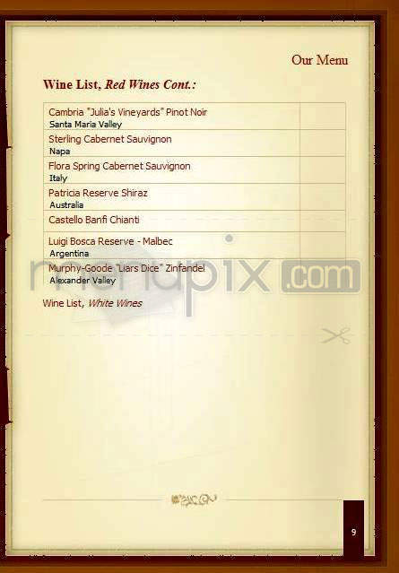 O'Connell's Restaurant - Jersey City, NJ menu_pic