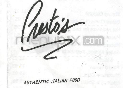 Presto's Restaurant - Jersey City, NJ menu_pic