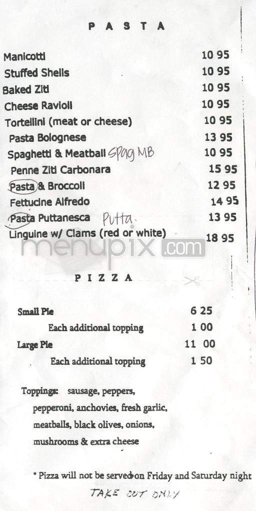 Presto's Restaurant - Jersey City, NJ menu_pic