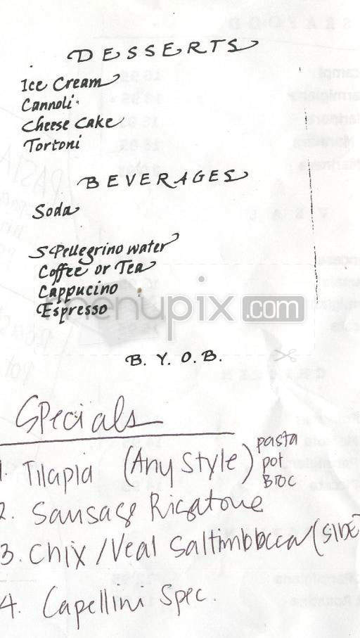 Presto's Restaurant - Jersey City, NJ menu_pic