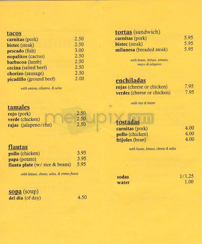 Taqueria Downtown - Jersey City, NJ menu_pic