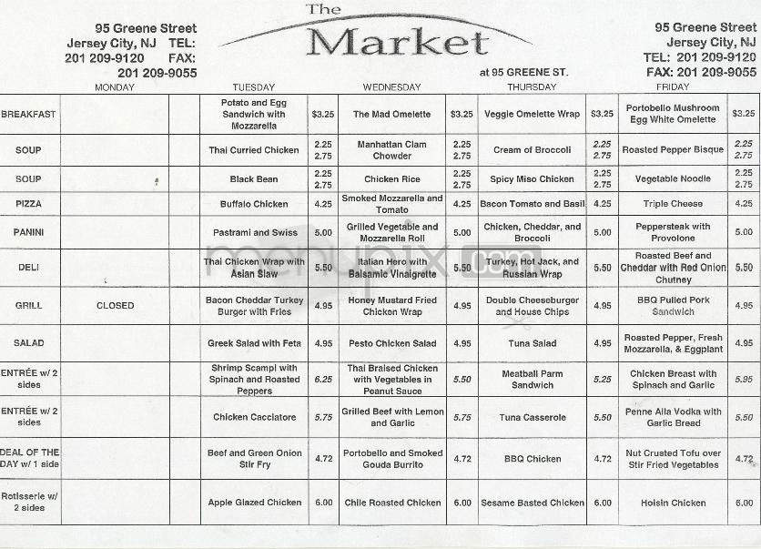 The Market - Seattle, WA menu_pic