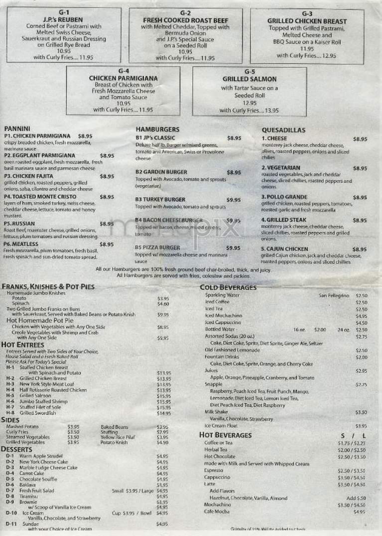 J P Mustard - New York, NY menu_pic