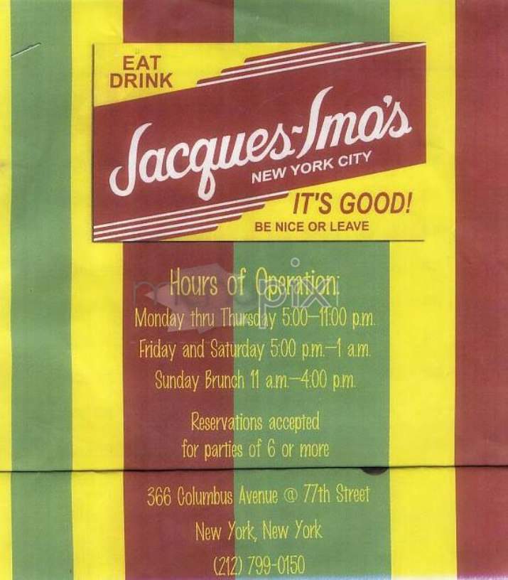 Jacques-Imo's NYC - New York, NY menu_pic