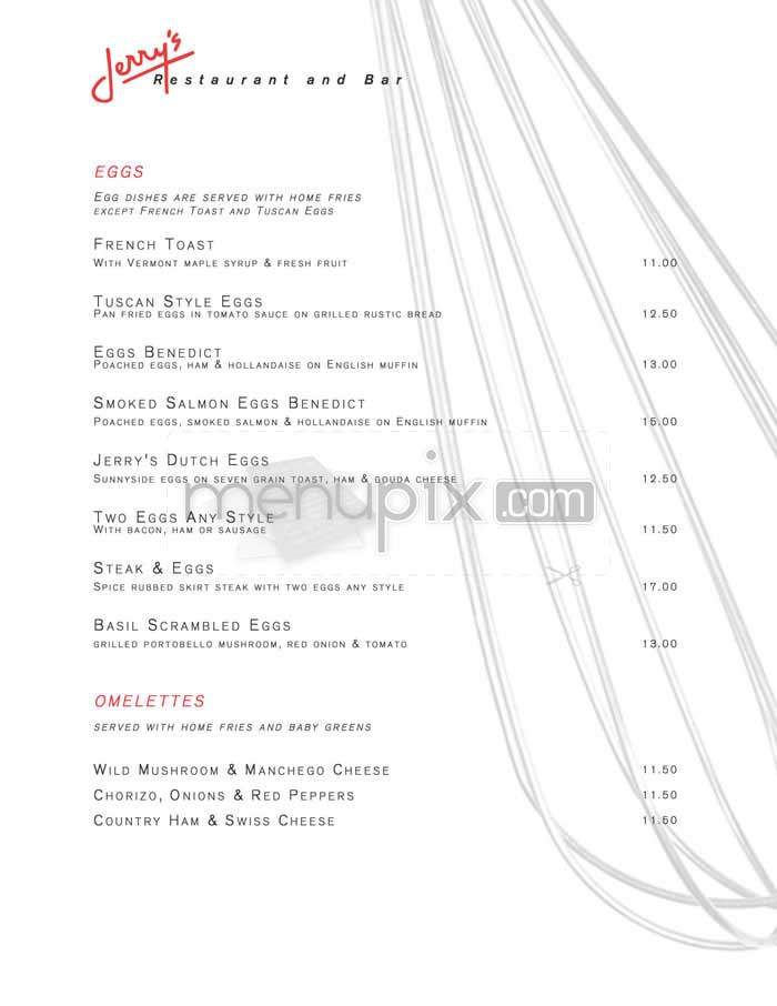 Jerry's - Le Claire, IA menu_pic