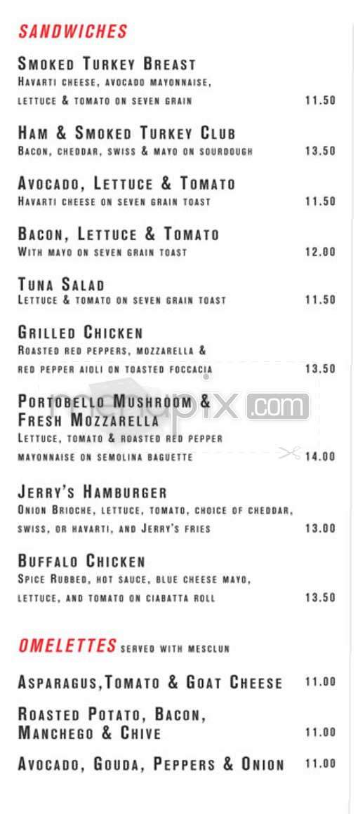 Jerry's - Le Claire, IA menu_pic