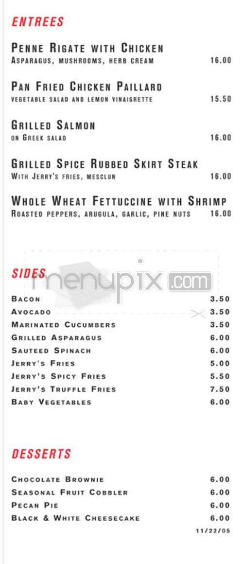 Jerry's - Le Claire, IA menu_pic