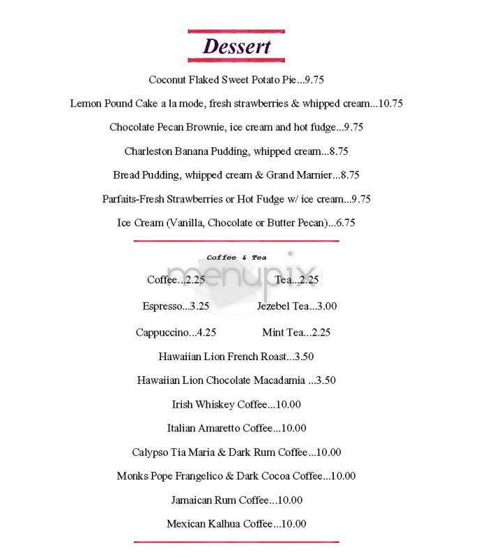 Jezebel - New York, NY menu_pic