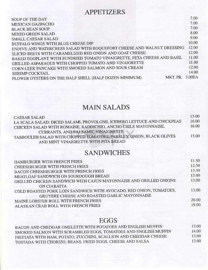 Joe Allen - New York, NY menu_pic