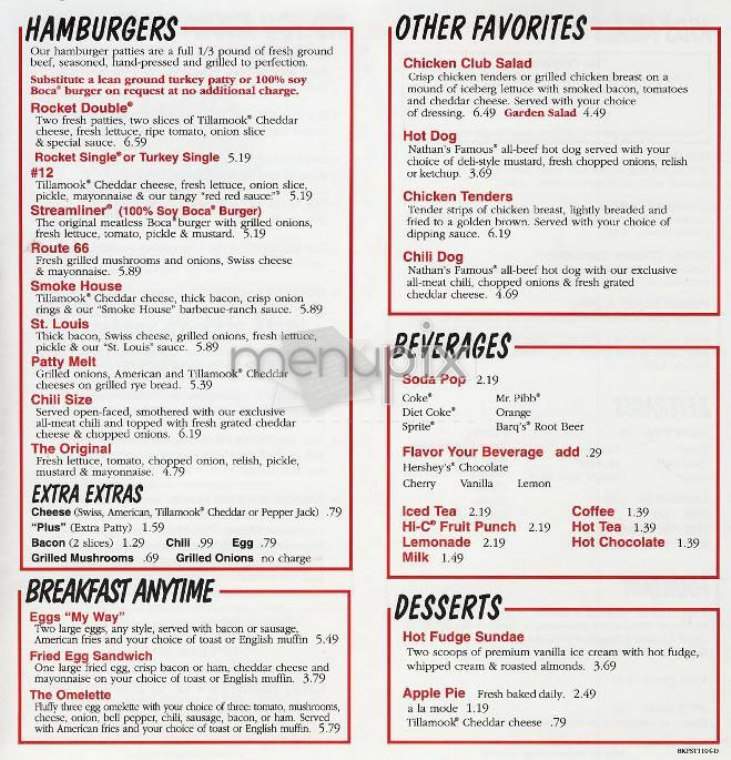 Johnny Rockets - New York, NY menu_pic