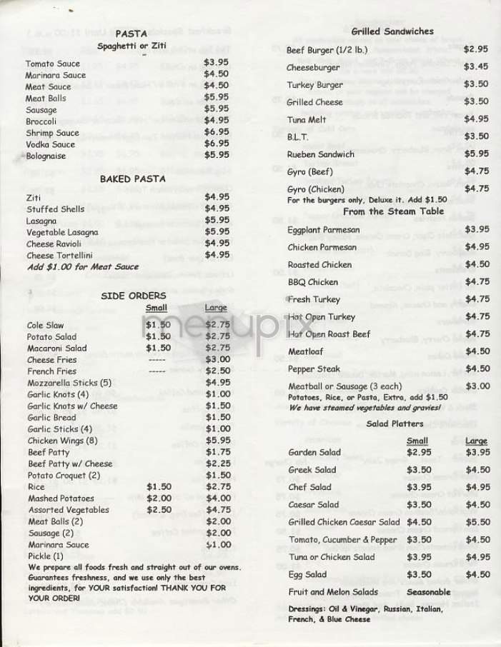 John's Deli - New York, NY menu_pic