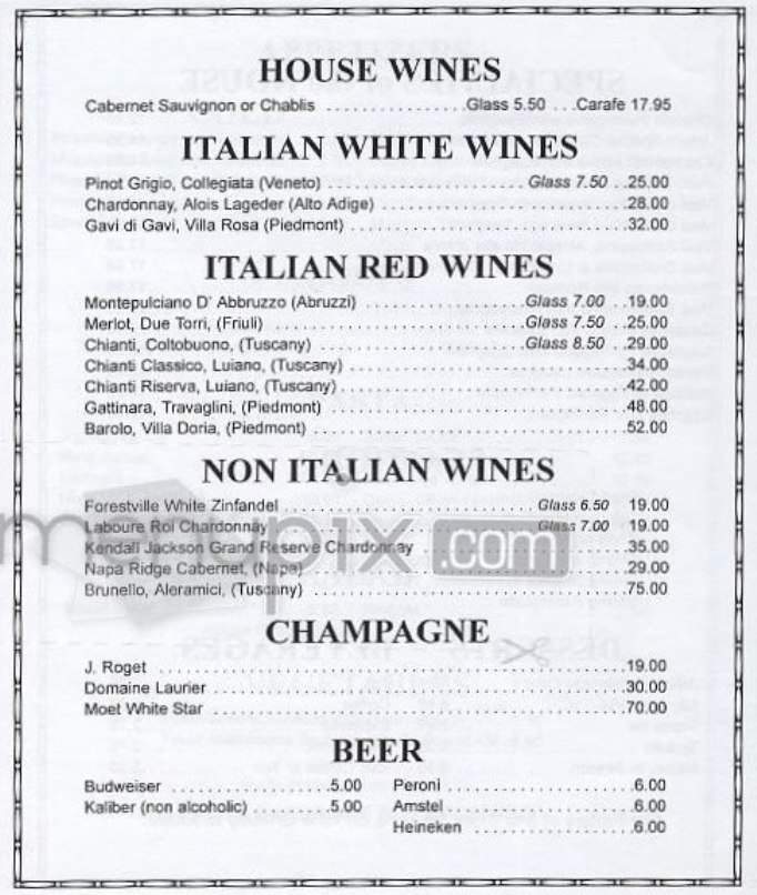 John's - New York, NY menu_pic
